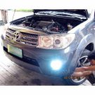 Blue Halo Angel Eye Fog Lamps Lights Kit for 2009 2010 2011 2012 Toyota Fortuner