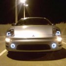 Angel Eye Fog lamps Halo Driving Lights Kit For 2000-2002 Mitsubishi Eclipse