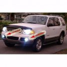 Blue Halo Fog Lamps Angel Eye Driving Lights Kit for 2002-2005 Ford Explorer