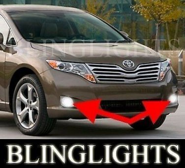 Xenon Halogen Fog Lamps Driving Lights foglights Kit for 2009-2012 Toyota Venza
