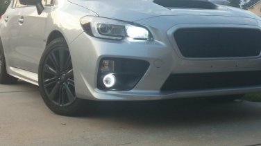 White LED Halo Fog lamps Kit with Wiring Harness for 2015-2019 Subaru WRX & Sti