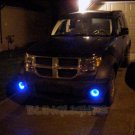 Blue Halo Angel Eye Fog Lamps Driving Lights Kit for 2007-2012 Dodge Nitro