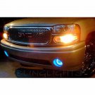 Blue Halo Angel Eye Fog Lamps Driving Lights Kit For 2001-2006 GMC Yukon Denali
