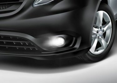 White LED Angel Eye Halo Fog Lamps Lights Kit for Mercedes-Benz Metris