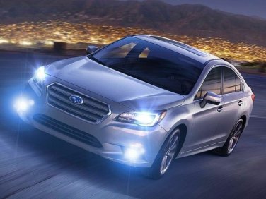 White LED Halo Fog Lamps Lights Kit + Wiring Harness for 2015-2017 Subaru Legacy