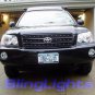 Blue Halo Fog Lamps Lights Angel Eyes for 2004-2007 Toyota Highlander