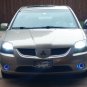 Blue Halo Fog lamps Angel Eye Fog lights Kit For 2004-2008 Mitsubishi Galant