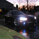 White LED Halo Fog Lamps Driving Lights for 1999 2000 Mazda MX-5 Miata NB