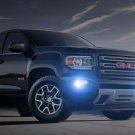 Blue Halo Fog Lamps Driving Light Kit for 2015-2019 GMC Canyon & Chevy Colorado