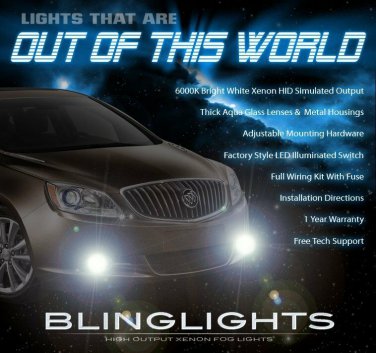 Xenon Halogen Bumper Fog Lamp Driving Lights Kit for 2012-2017 Buick Verano