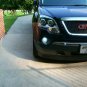 White Angel Eye Fog Lamps Driving Lights Kit for 2007-2012 GMC Acadia