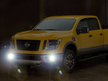 Bumper Fog Lamps Driving Lights Kit w/ Built-In DRLs for 2016-2018 Nissan Titan