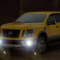 Bumper Fog Lamps Driving Lights Kit w/ Built-In DRLs for 2016-2018 Nissan Titan