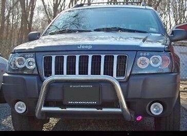 White Angel Eye Fog Lamps Driving Lights Kit for 1999-2004 Jeep Grand Cherokee