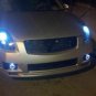 Blue Halo Angel Eye Fog Lamp Driving Lights for 2004-2008 Nissan Maxima Body Kit