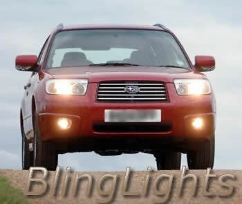Xenon Halogen Fog Lamps Lights fog 2003-2008 Subaru Forester foglamps foglights