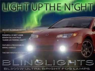Xenon Halogen Fog Lamps Driving Lights Kit For 2004-2007 Saturn Ion Red Line