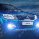 Blue Halo Fog Lamp Light Kit Angel Eye for 2014-2018 Toyota Hilux Invincible