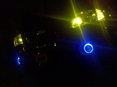 BLUE HALO FOG LIGHTS Lamps angel eyes foglamps kit for 2001-2007 TOYOTA SEQUOIA