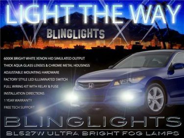 Fog Lamp Driving Light Kit for 2011 2012 Honda Accord coupe sedan