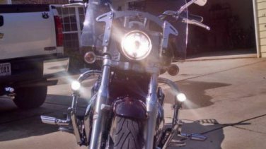 LED Chrome Auxiliary Flood Lights Kit for Triumph Thunderbird 900 1600 1700