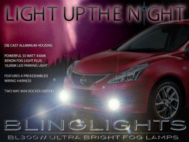 Xenon Halogen Fog lights Driving Lamps Kit for 2012-2018 Nissan Versa