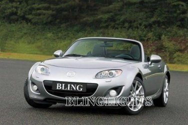 White LED Halo Fog Lamps Driving Lights for 2009 - 2012 Mazda MX-5