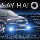 Blue Halo Fog Lamps Driving Lights For 2010-2014 Chevrolet Chevy Orlando