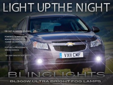 Halogen Foglamps Drivinglights Kit For 2008-2014 Chevy Cruze Chevrolet