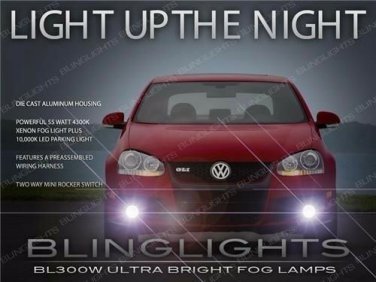 Xenon Halogen Fog Lamps Driving Lights foglights Kit For 2005-2010 VW Jetta A5
