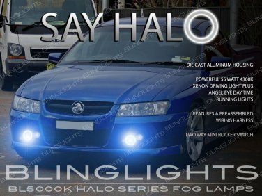 Halo Fog Lamp Driving Light Kit For 2004 2005 2006 2007 Holden VZ Commodore