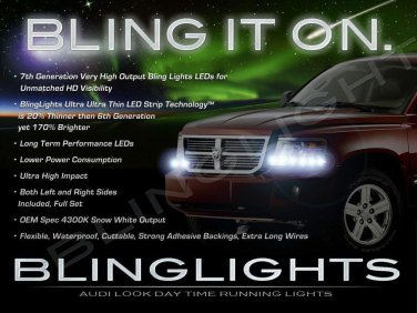 LED DRL Head Light Strips Daytime Running Lamps Kit for Dodge Ram Dakota