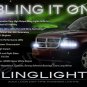 LED DRL Head Light Strips Daytime Running Lamps Kit for Dodge Ram Dakota