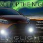 Xenon Halogen Fog Lamps Driving Light Lights Kit Set for 2012-2014 Ford Focus