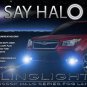 White Halo Fog Lamps Driving Light Kit for 2014 2015 2016 Subaru Forester
