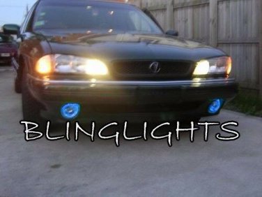 Blue Halo Angel Eye Fog Lamps Lights Kit For 1992-1999 Pontiac Bonneville SE SSE