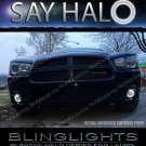 White Halo Fog Lamp Driving Light Kit LED Angel Eyes for 2011-2014 Dodge Charger