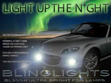 Xenon Halogen Fog Lamps Driving Lights Kit for 2013 2014 Mazda MX-5