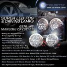 WHITE LED FOG LIGHTS For 2007-2009 LINCOLN MKZ lamps 07 08