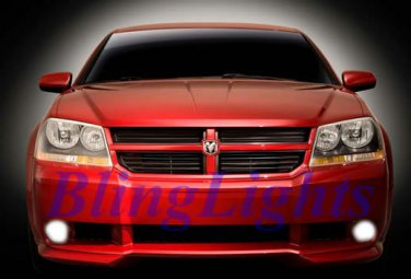 Xenon Halogen Fog Lamps Driving lights foglamps for 2008-2010 Dodge Avenger