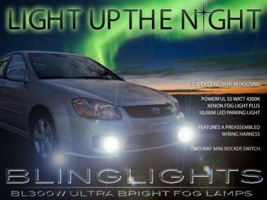 Xenon Fog Lamps Driving Lights Kit for 2004 2005 2006 2007 2008 2009 Kia Ceratro