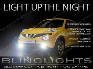 Xenon Halogen Fog Lights Driving Lamps Kit w/ Harness for 2015-2017 Nissan Juke