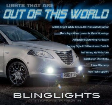 Fog Lamps Driving Lights Kit Set for 2012 2013 2014 2015 Chrysler Lancia Ypsilon