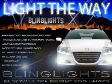Xenon Halogen Fog Lamps Driving Lights + Harness Switch for 2011 2012 Honda CR-Z