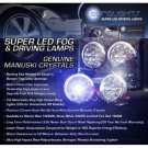 Kawasaki V-Strom VStrom 650 ABS DL650 Blue LED Driving Lights Fog lamps