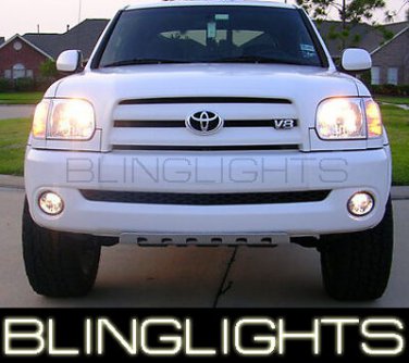 WHITE ANGEL EYE FOG LAMPS Lights for 2003-2010 TOYOTA TUNDRA 07 08 09 10 kit