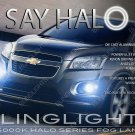 White Angel Eye Fog Lamp light Halo Kit For 2013-2016 Holden / Chevy Trax LS