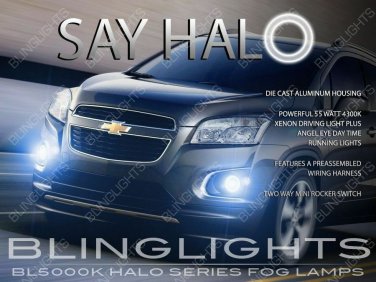 White Angel Eye Fog Lamp light Halo Kit For 2013-2016 Holden / Chevy Trax LS