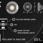 Non-Halo Fog Lamps Driving Lights Kit for 2006-2013 Lexus IS F-Style
