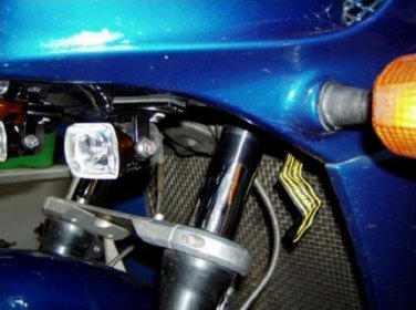 Micro Hella Driving Lights Fog Lamps Kit for Kawasaki GPZ1100